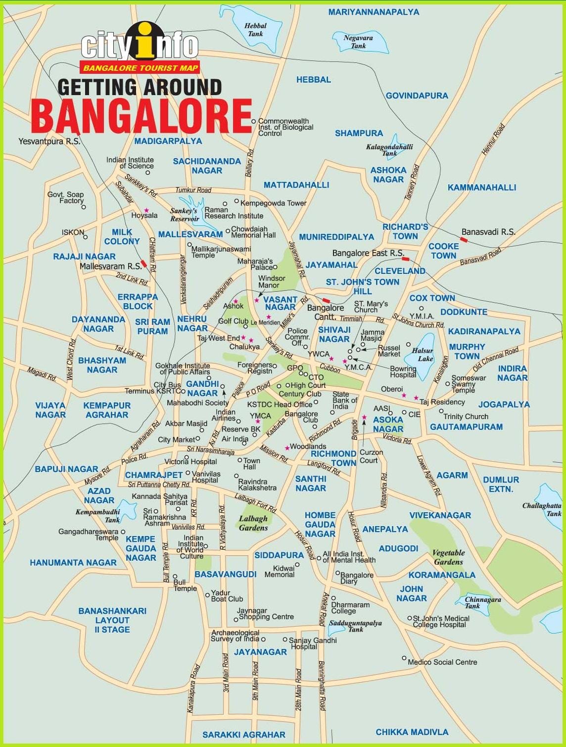 kaart van Bengaluru